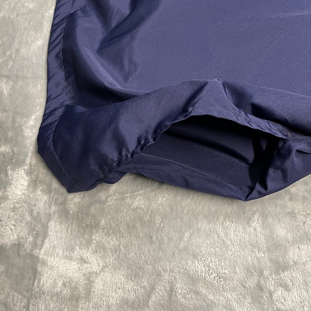 Eddie Bauer Men Navy Yellow Full Zip Windbreaker With Hood Jacket XL Lightweight - Picture 3 of 13